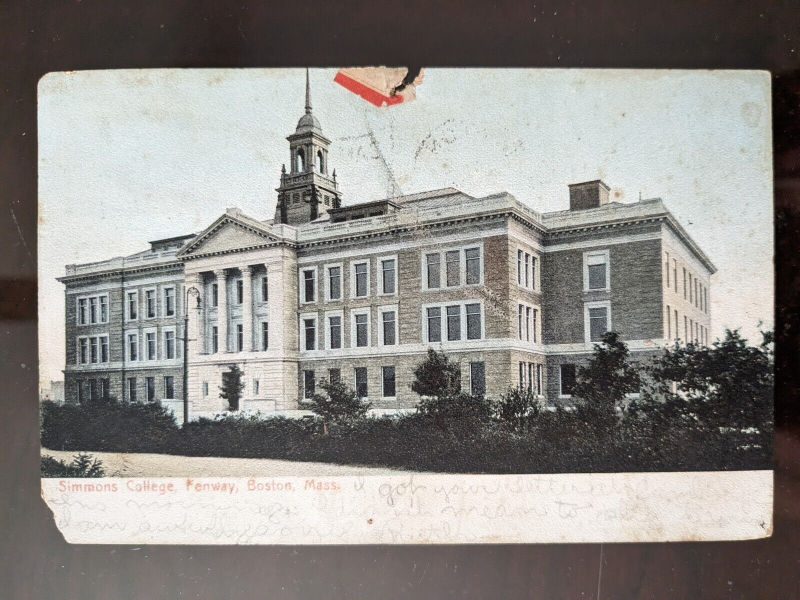 Simmons College, Fenway, Boston, MA - 1907, Rough Edges, Torn Edge & Corner