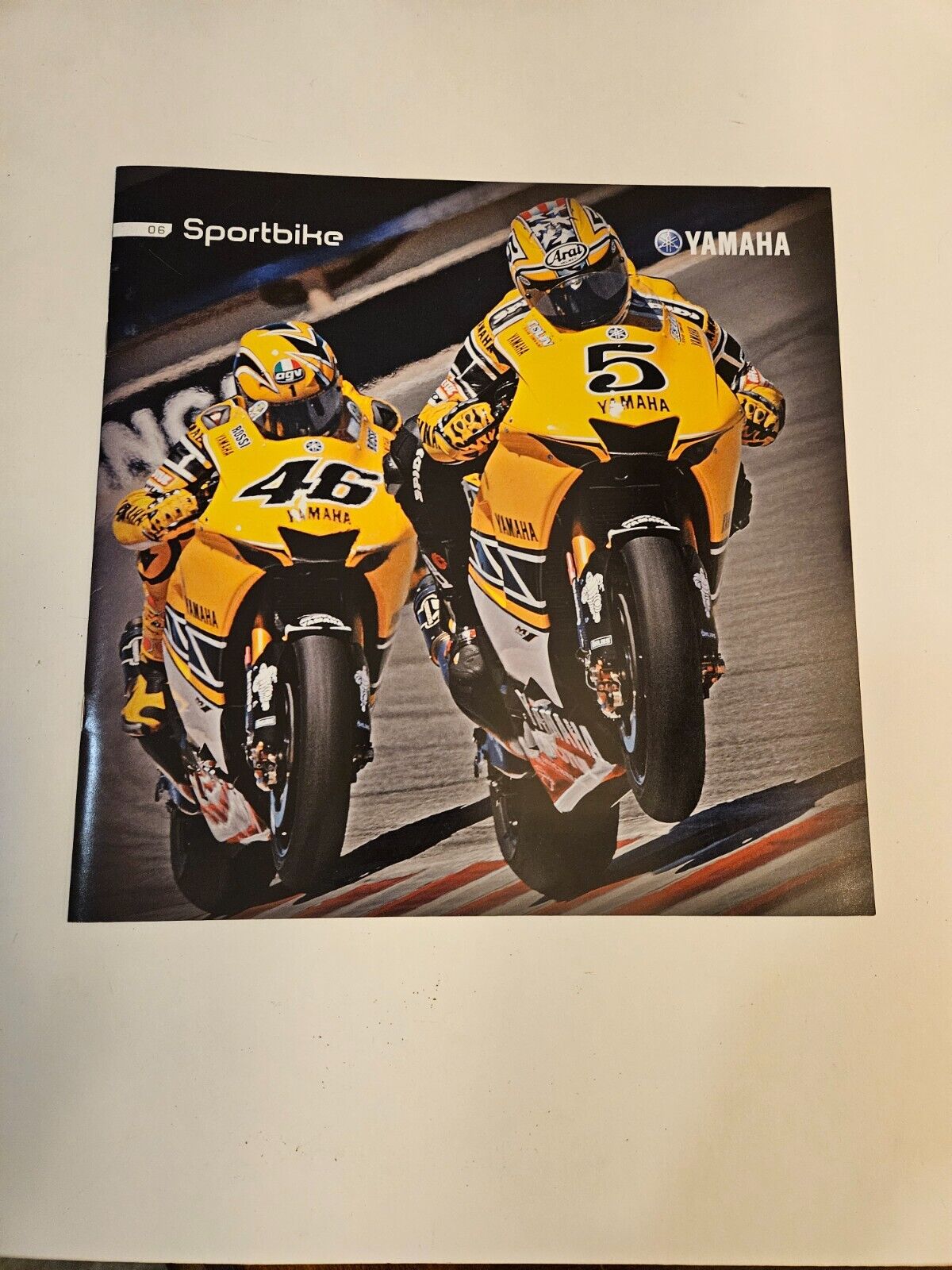 2006 Yamaha Motorcycle Sales Brochure Sportbike YZF R1 R6 FZ1 FJR1300 Rossi 