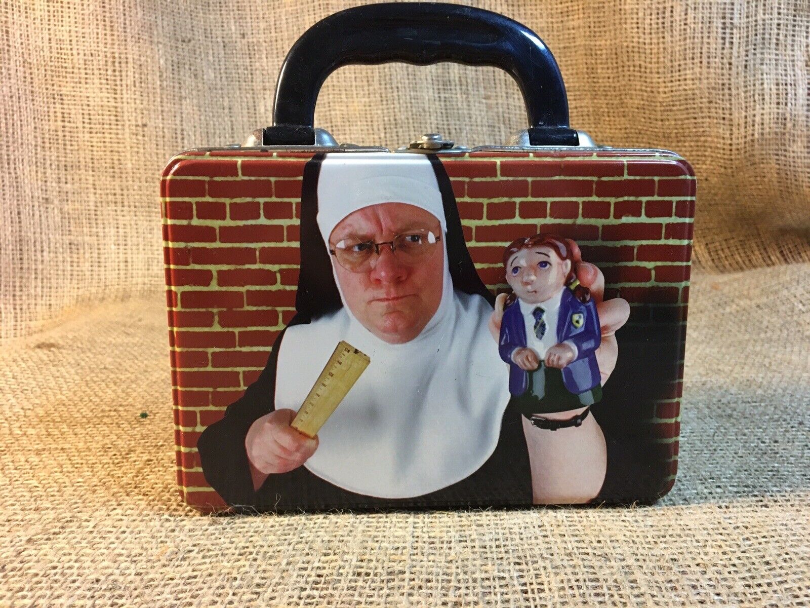 VTG 1998 Accoutrements Sister Strikes Again: Late Nite Catechism Lunch Box Tin