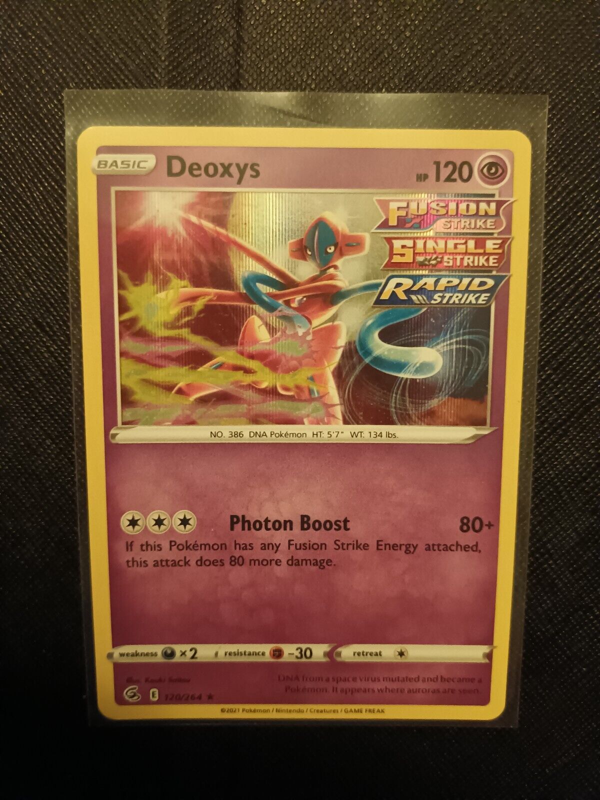Pokémon TCG Deoxys Fusion Strike 120/264 Holo Rare - Mint