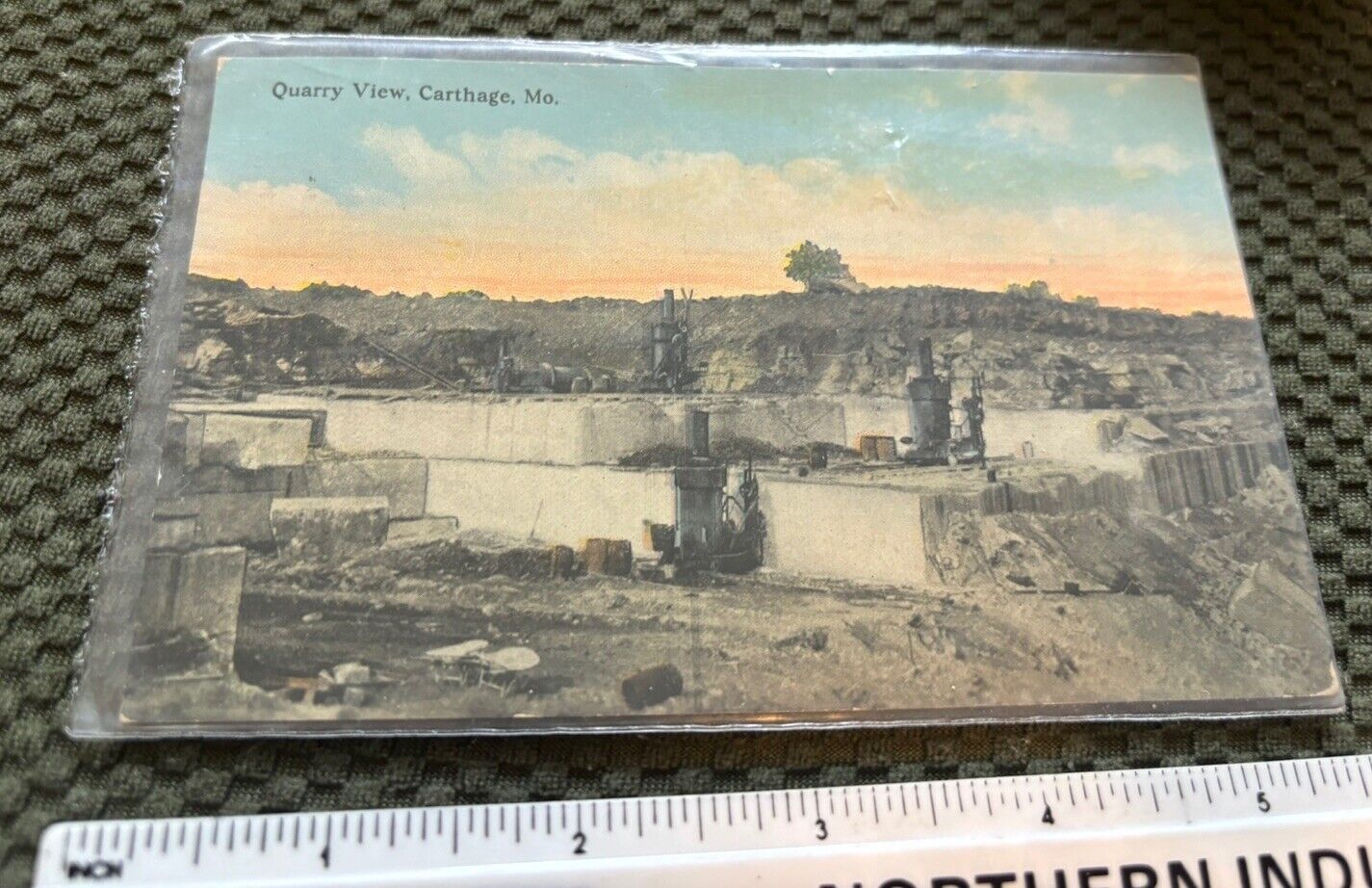 1914 Carthage MO MINING Postcard - Quarry View
