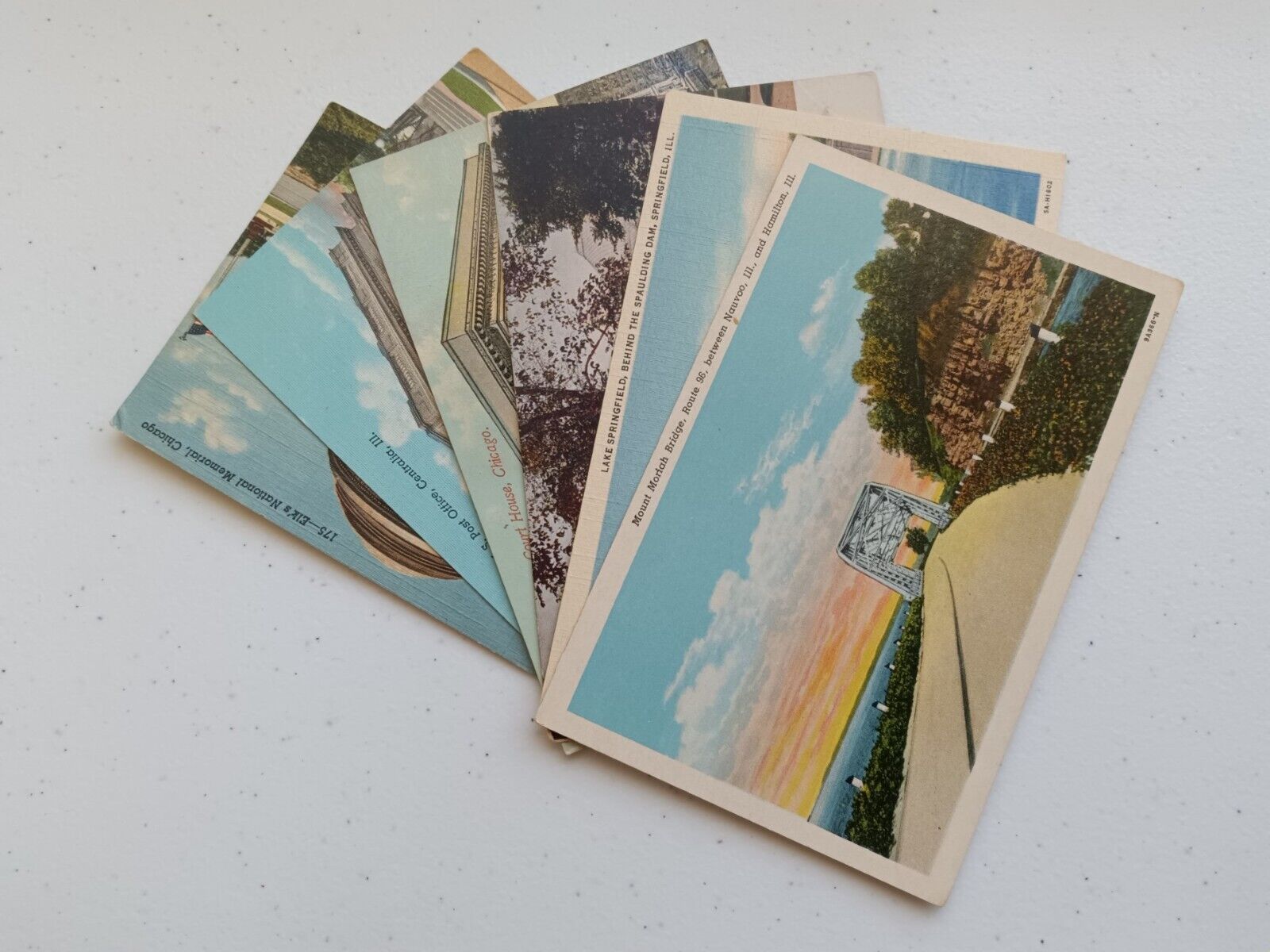 Lot of 6 Illinois - Postcards - Unposted - Ephemera - Postcrossing