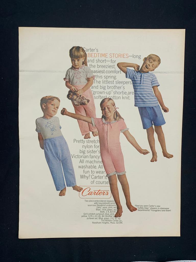 Magazine Ad* - 1966 - Carter\'s Children\'s Sleepers - Bedtime Stories
