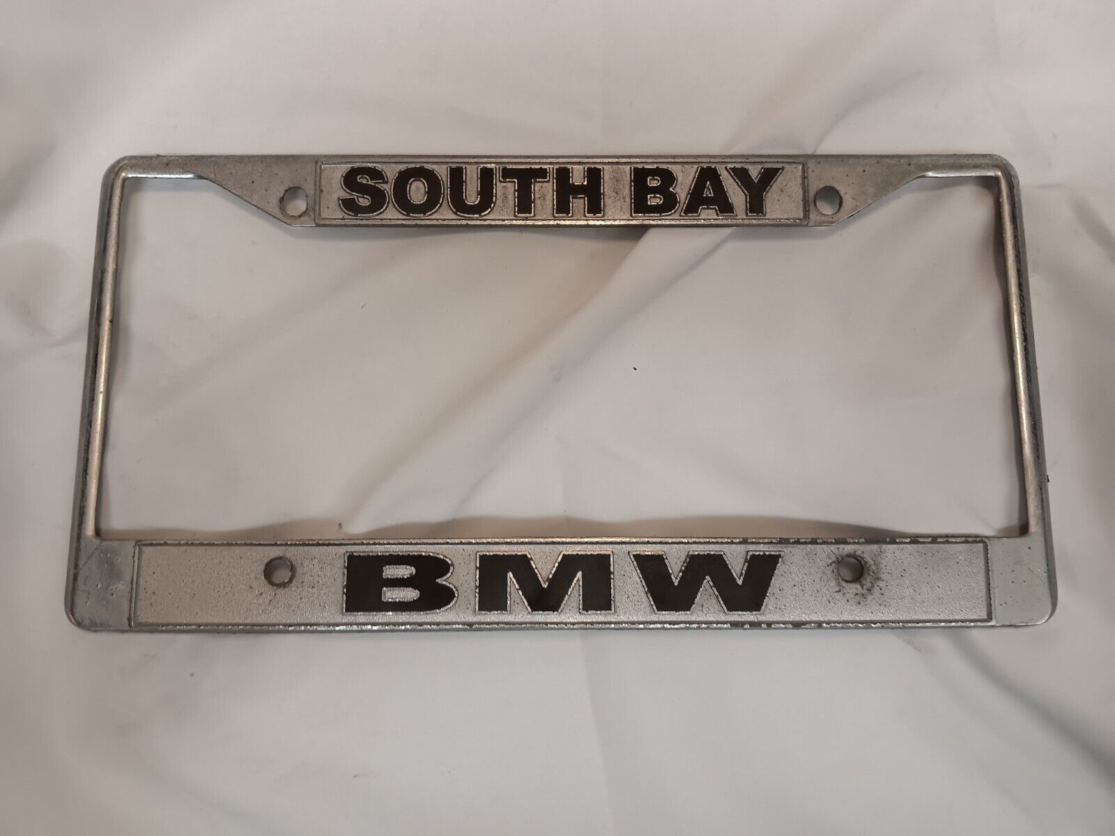South Bay BMW, CA Car Dealer Metal License Plate Frame
