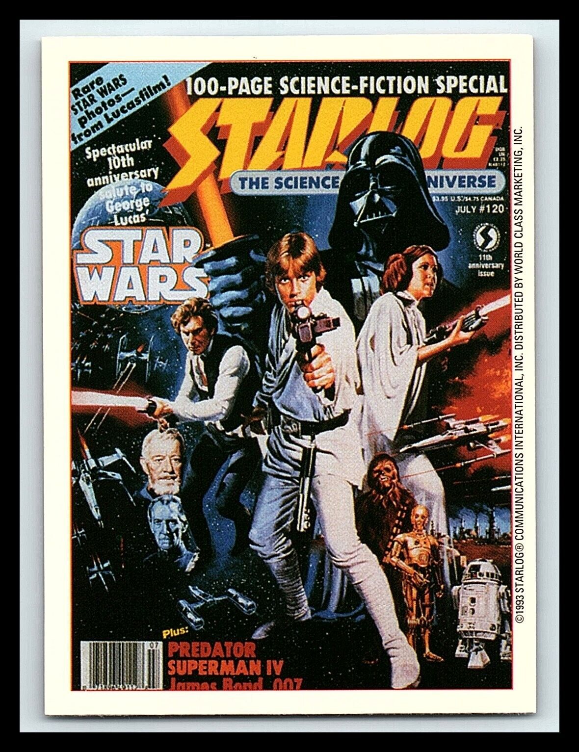 1993 Starlog Cover Magazine Star Wars Trading Card #67