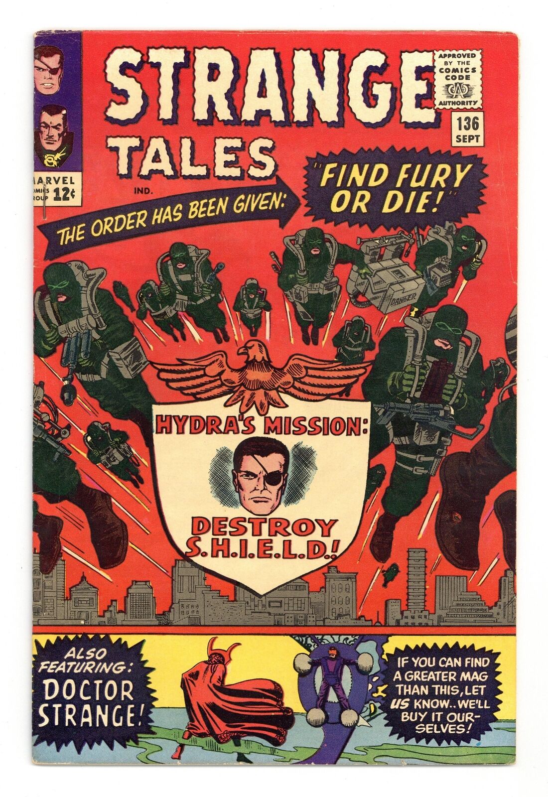 Strange Tales #136 FN 6.0 1965