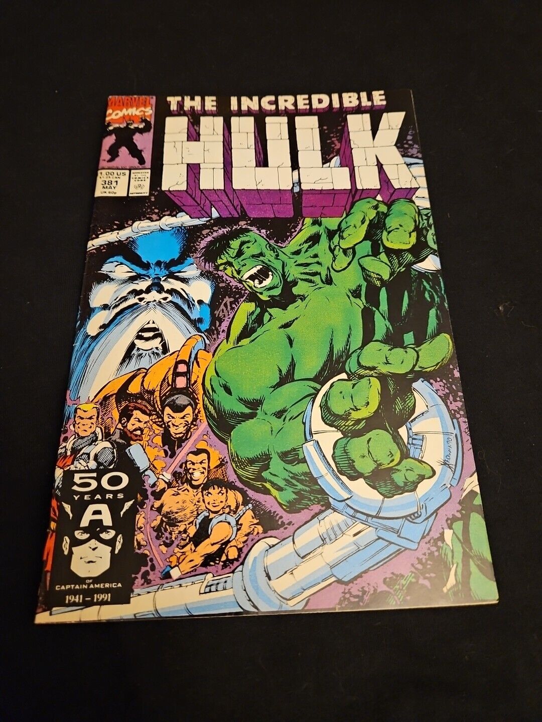 The Incredible Hulk Vol. 1 #381 Marvel Comics 1991  Comic Book Vintage NM