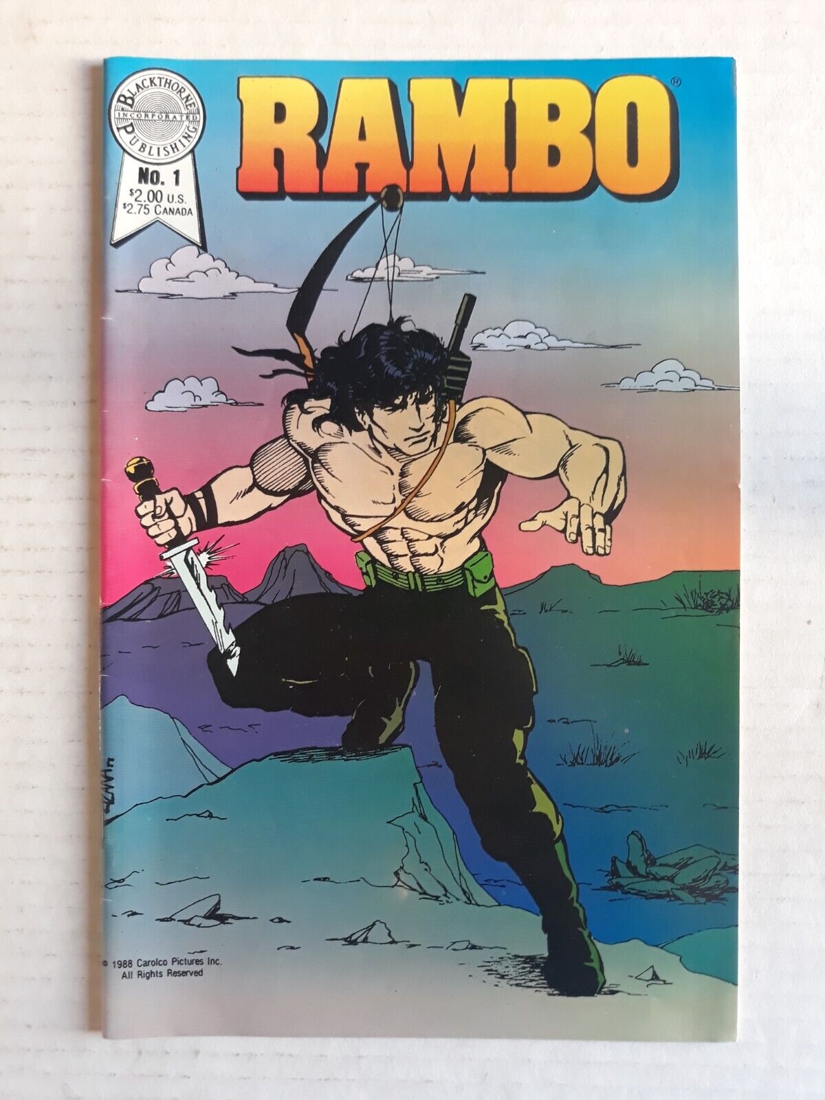 Rambo One Blackthorne Publishing 1988