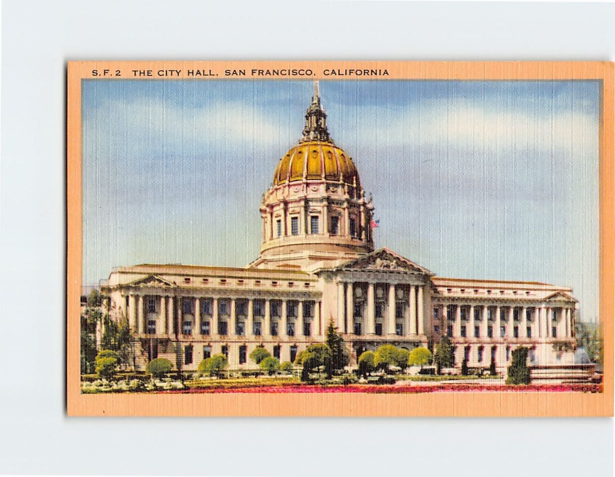 Postcard The City Hall, San Francisco, California