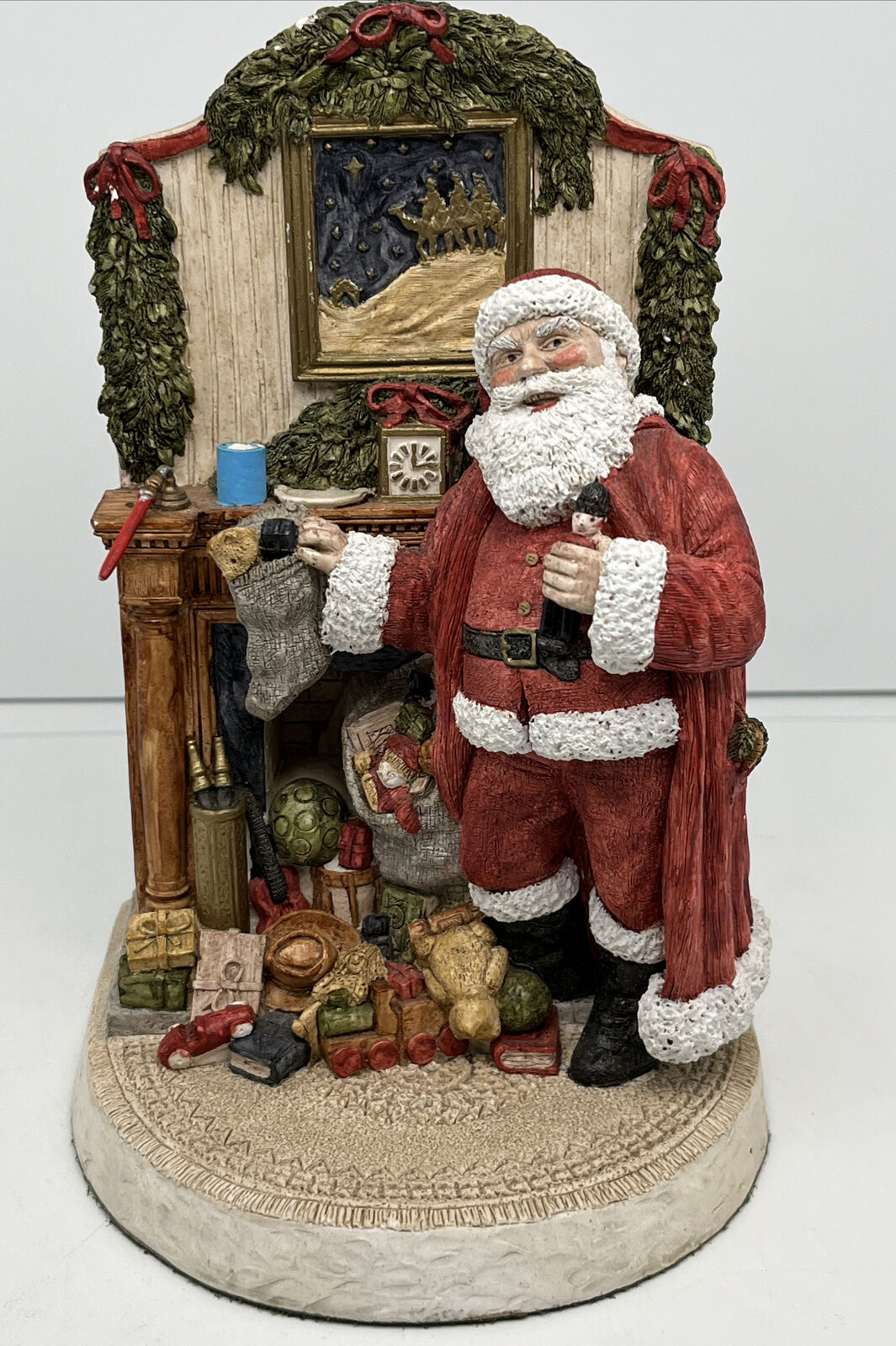 1988 Welcome Father Christmas John Hine Studio “Rest-a-While” Figurine Santa 7”