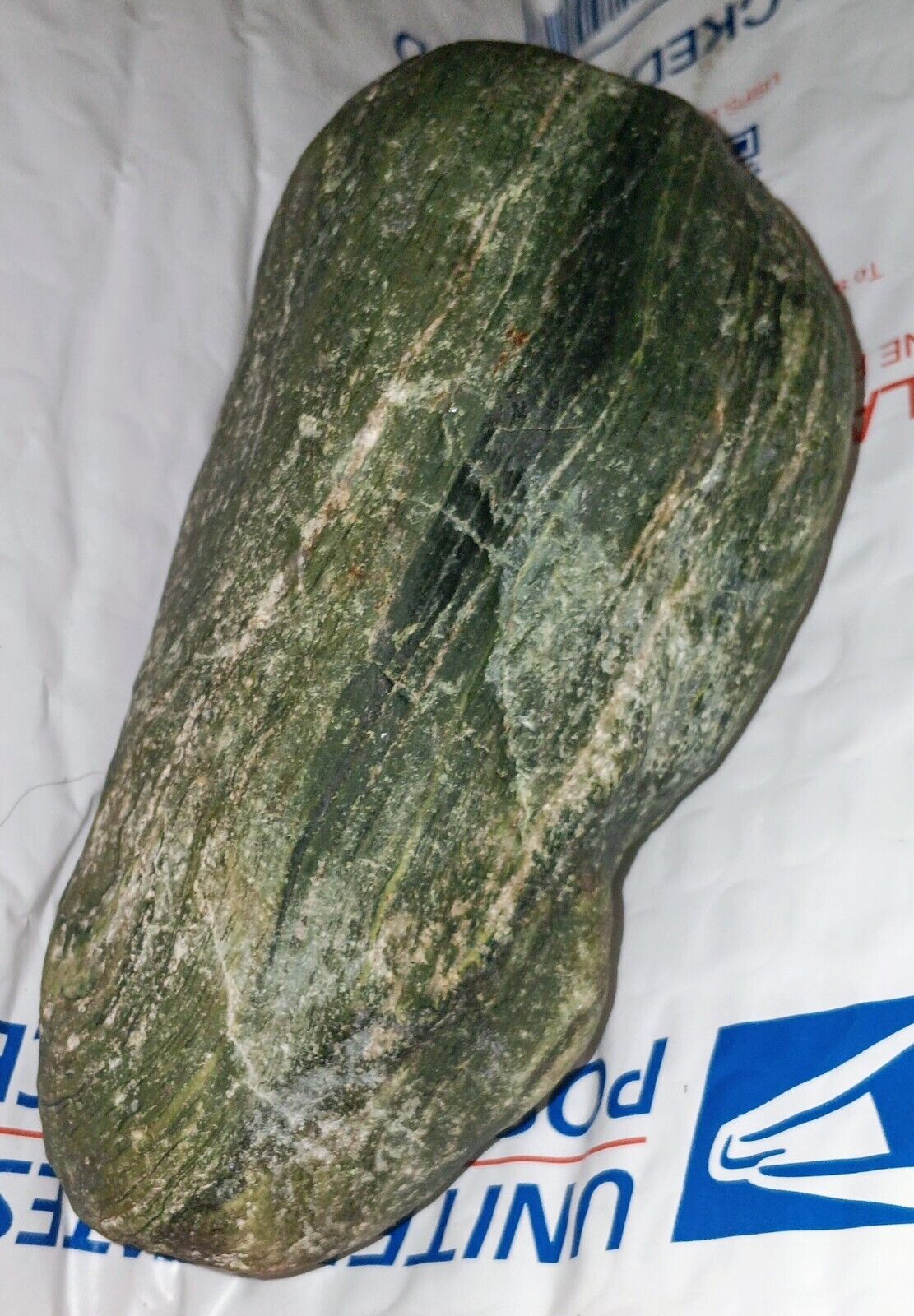 Rough 100% Natural Green Rock From Trinity River