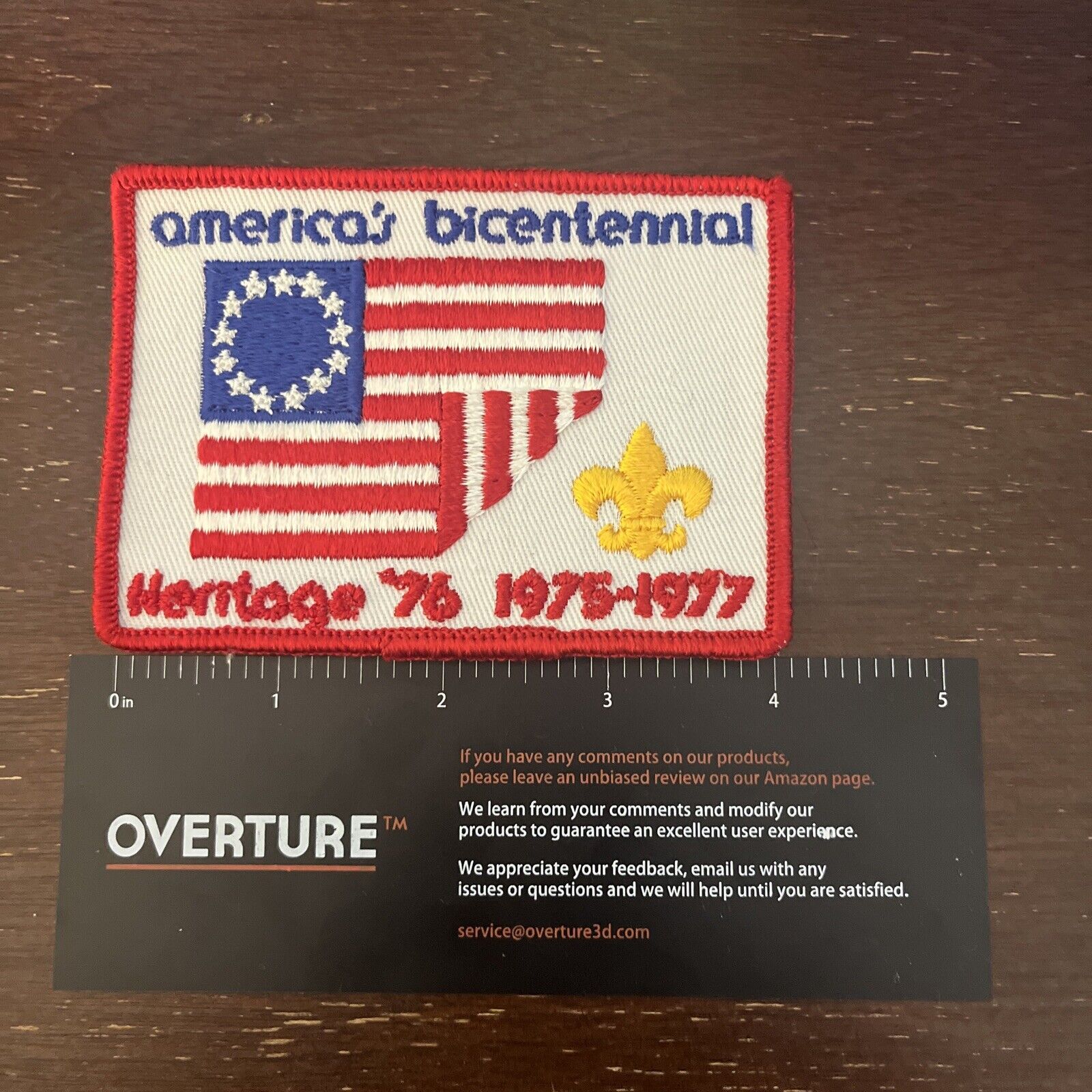 1975 - 1977 Heritage \'76 America\'s Bicentennial Boy Scouts BSA Patch MB-918J