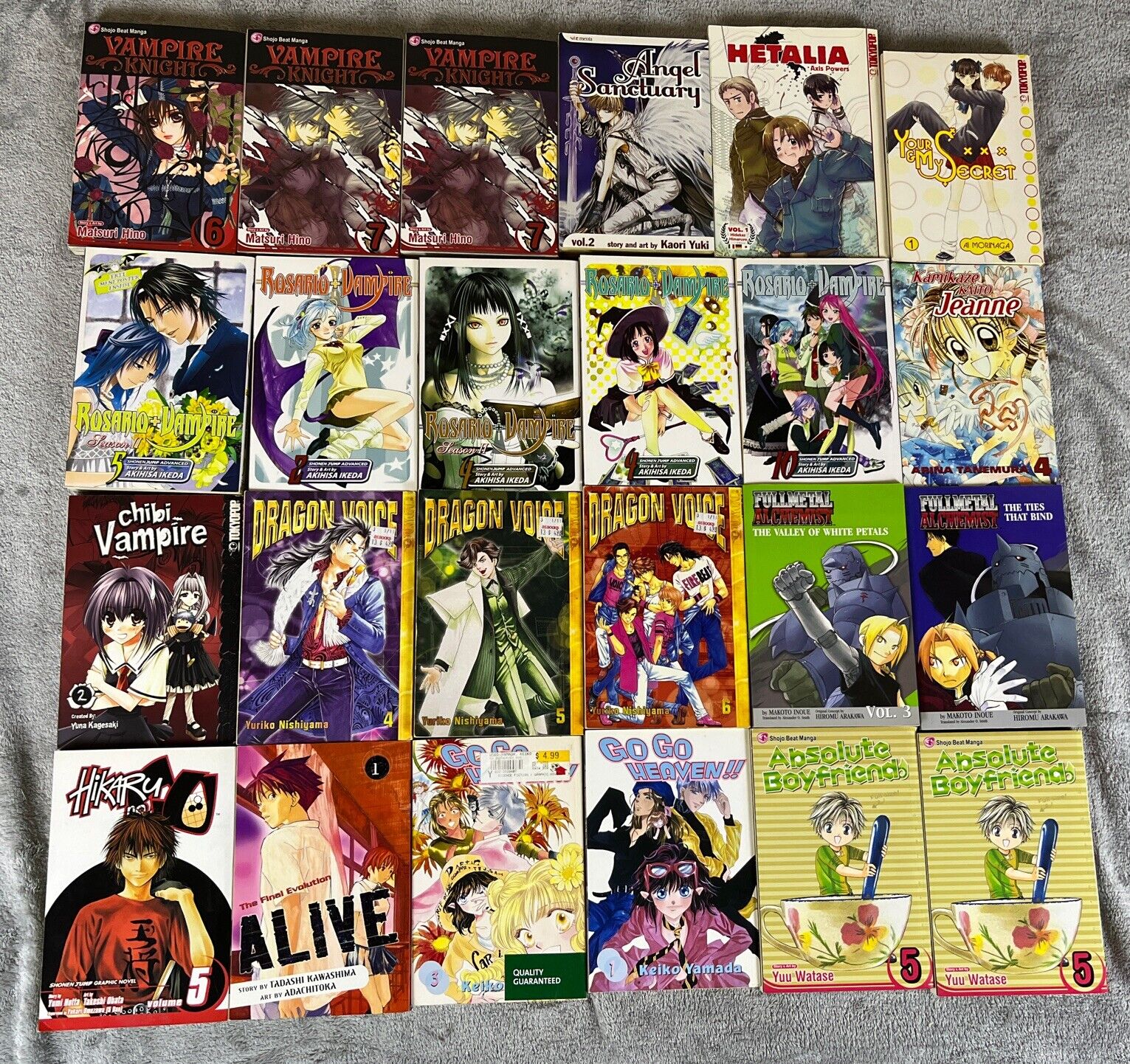 Huge Lot Of 24 Manga Graphic Novels In English FULLMETAL ALCHEMIST AND MORE