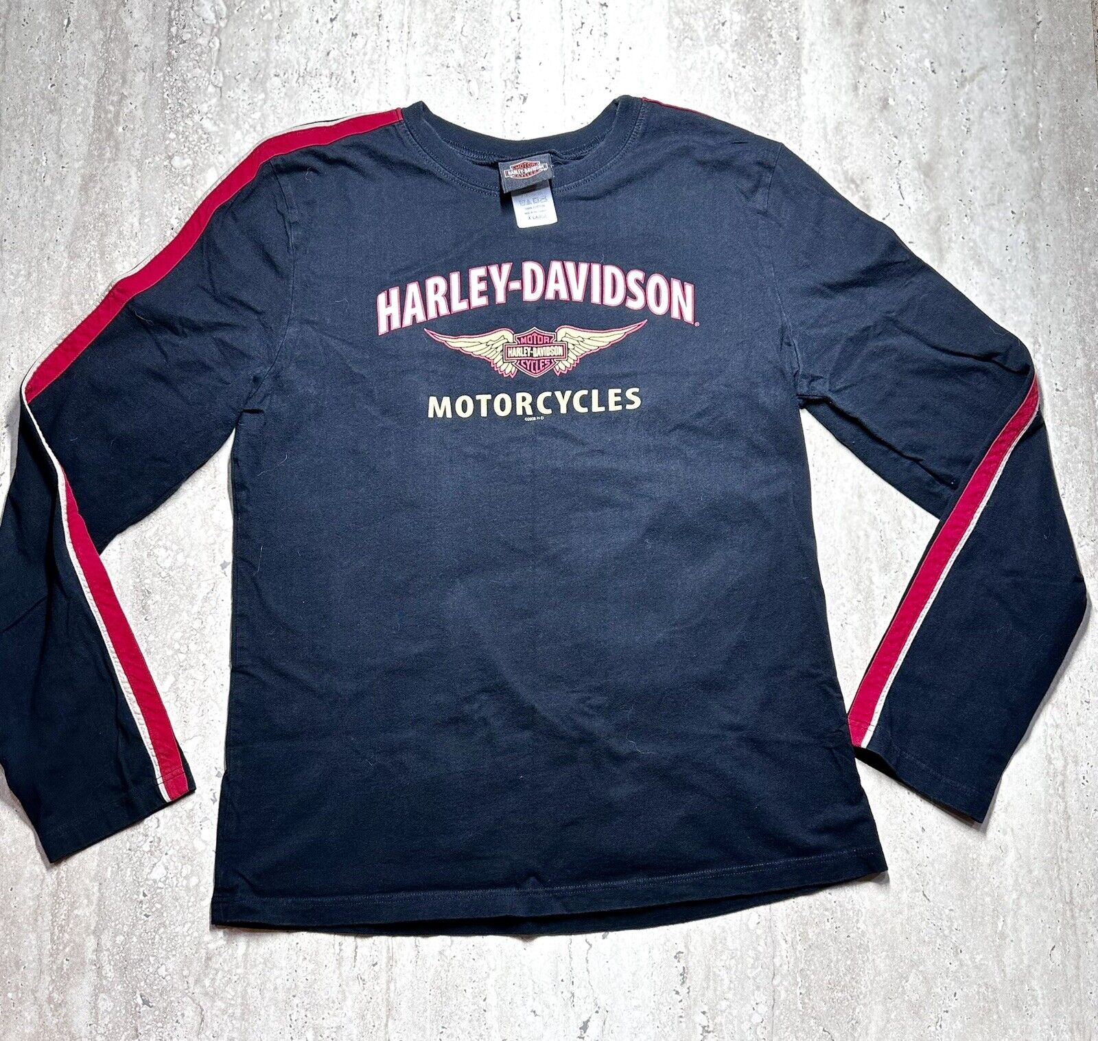 Harley Davidson Women’s Size Large Fits Like A Medium Long Sleeve Shirt
