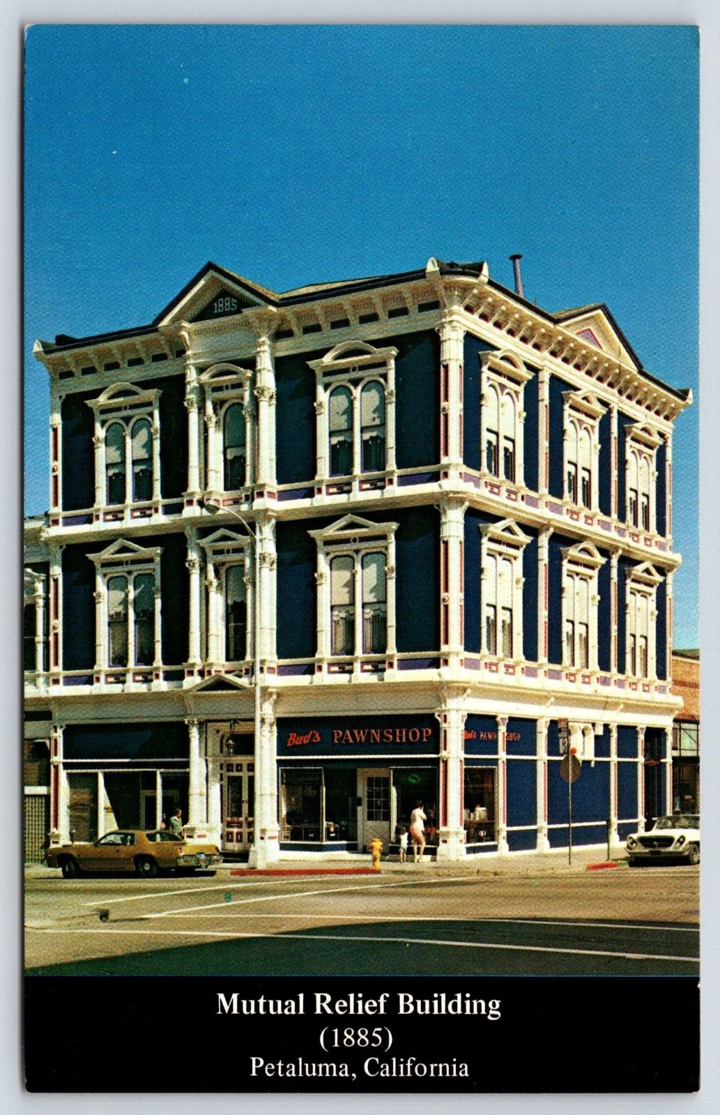 Vintage Postcard Mutual Relief Association Building Petaluma California