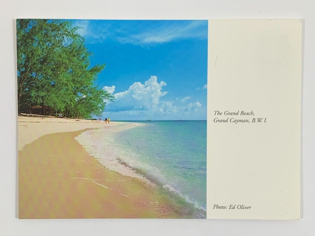 The Grand Beach Grand Cayman BWI Postcard Unposted
