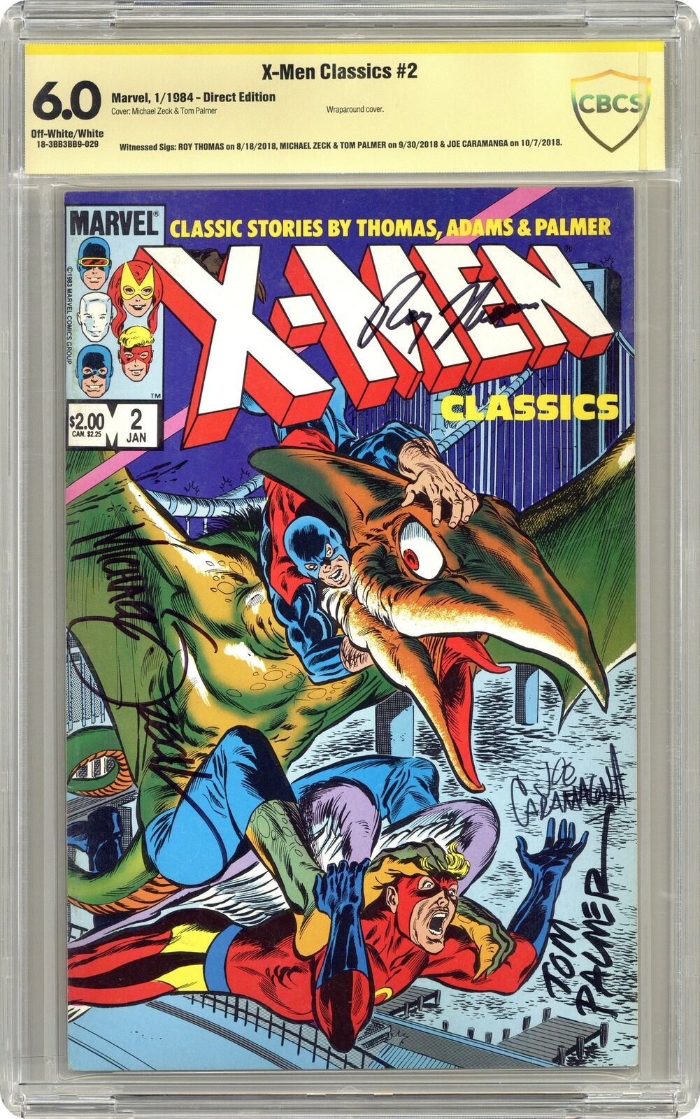 X-Men Classics #2 CBCS 6.0 SS Thomas/Zeck/Palmer/Caramanga 1984 18-3BB3BB9-029