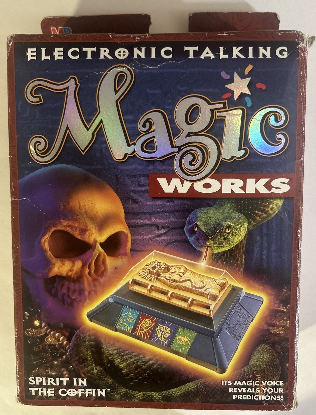 Vtg Electronic Talking Magic Works: Spirit in the Coffin - Milton Bradley 1995