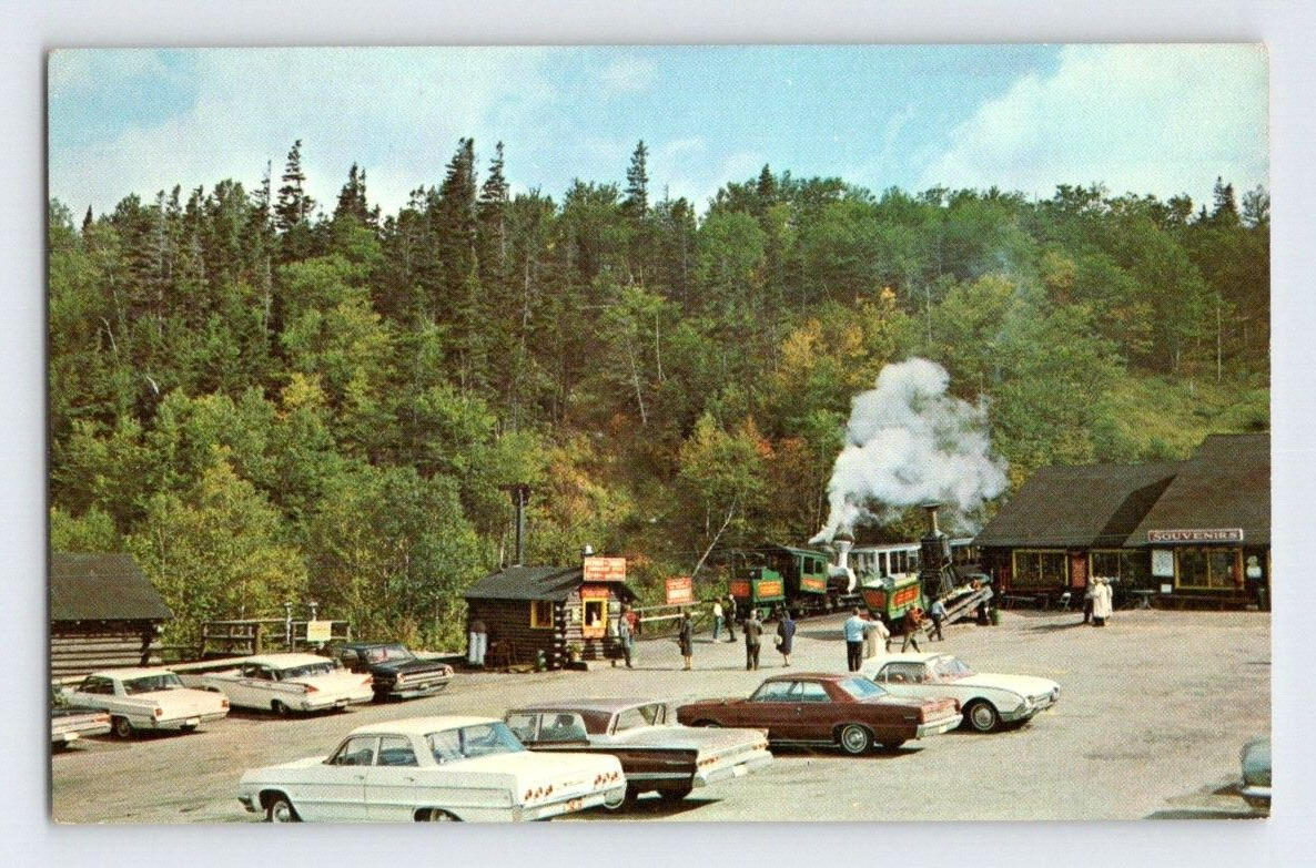 1960\'S. WHITE MOUNTAINS, NH. COG RAILWAY & BASE STATION. POSTCARD RR19