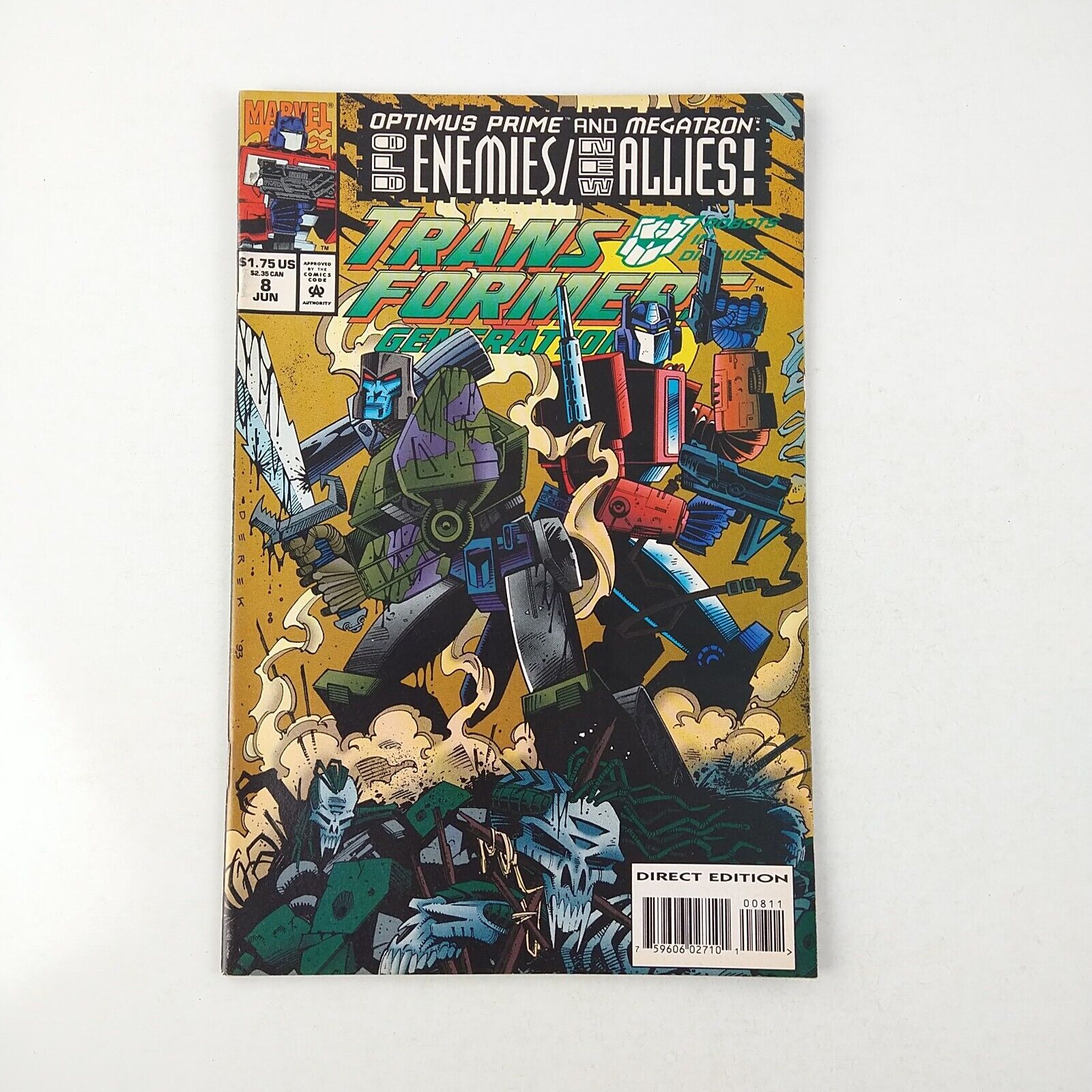 Transformers Generation 2 #8 NM- Low Print HTF (1994 Marvel)