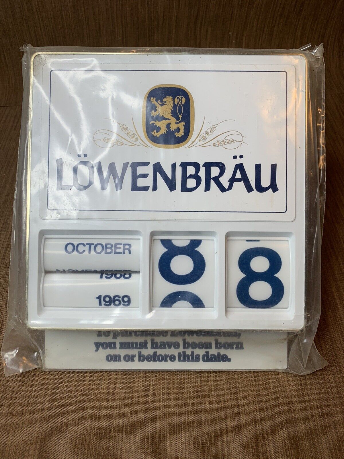 Lowenbrau New Old Stock 1983 Beer Born On Or Before This Date Birthday Gift