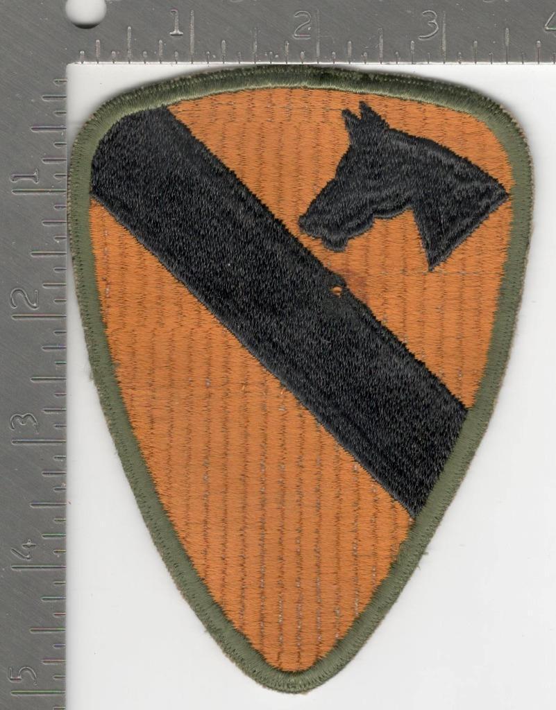 Very Rare Ribbed Weave WW 2 US Army 1st Cavalry Division Patch Inv# K0090