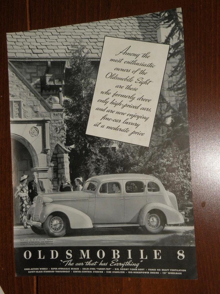 Magazine Ad* - 1936 - Oldsmobile Eight