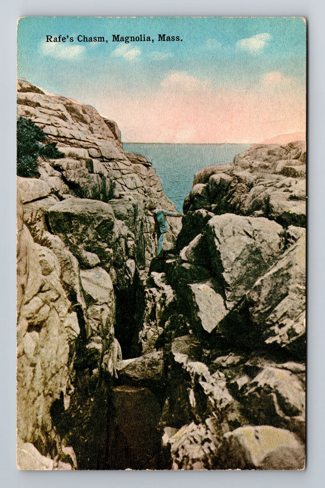 Magnolia, MA-Massachusetts, Rafe's Chasm Antique , Vintage Souvenir Postcard