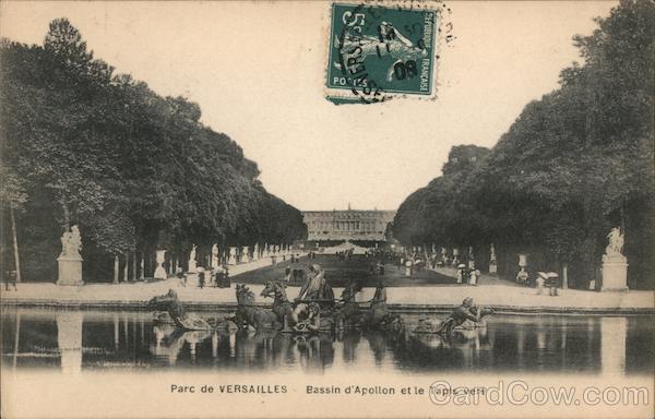 France Parc de Versailles,Bassin d\'Apollon et le Tapis Vert Philatelic COF