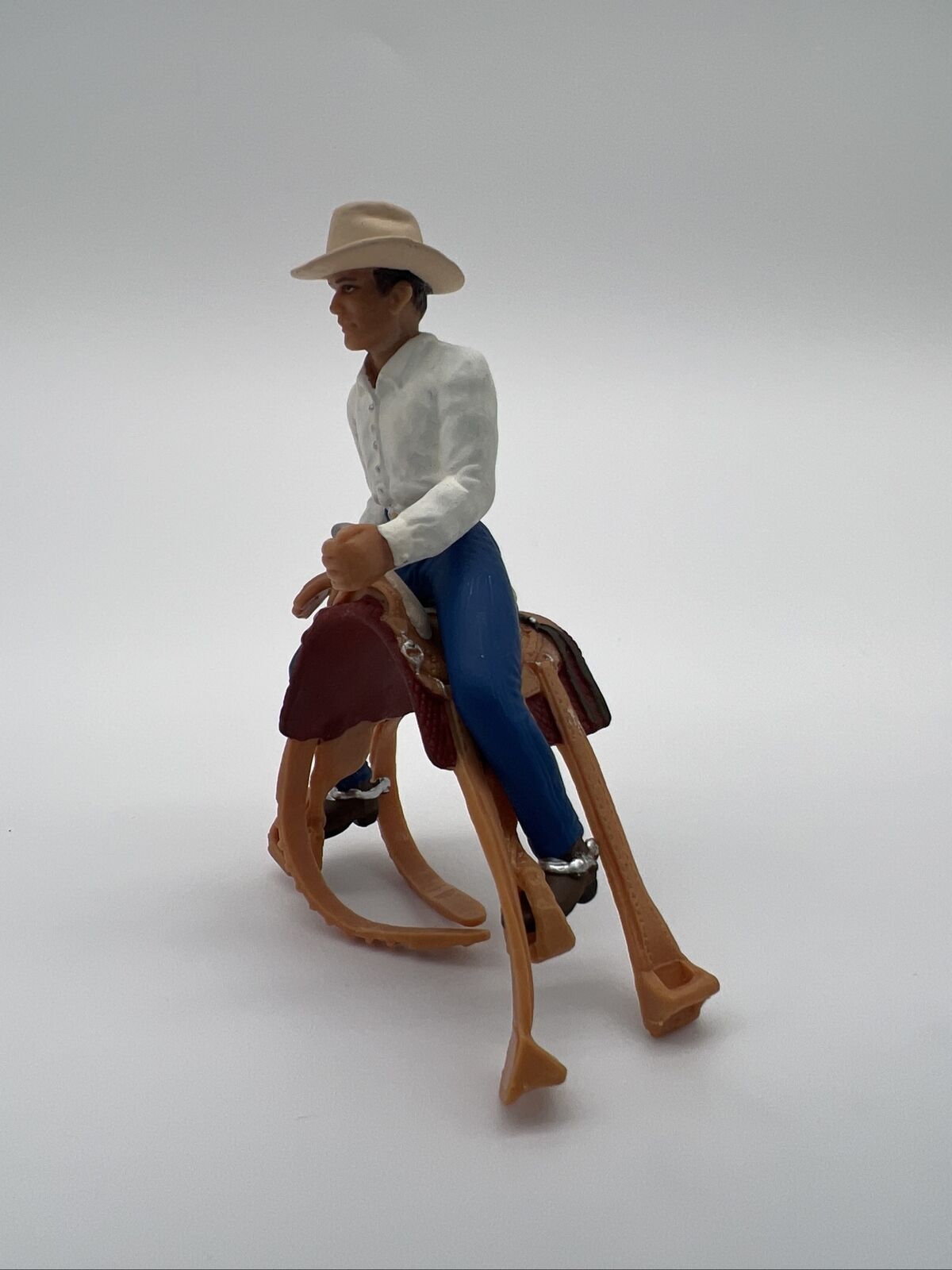 Retired Vintage Schleich Horse Rider Farmer Cowboy Figure Figurine Saddle