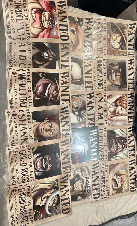 16 pc One Piece Bounty Posters