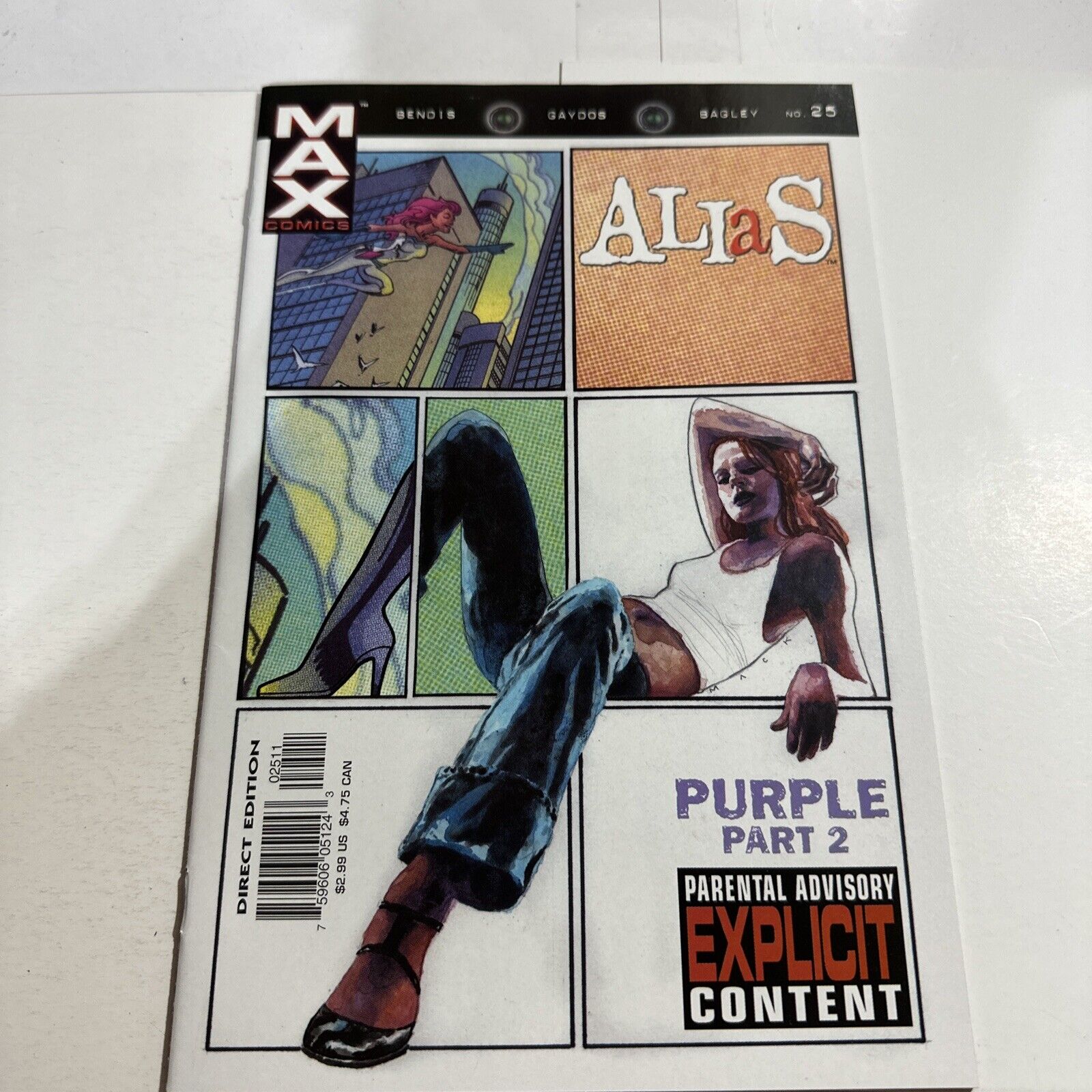 Alias #25 Marvel Max Comics 2003 \'Purple Part 2\' 9.0