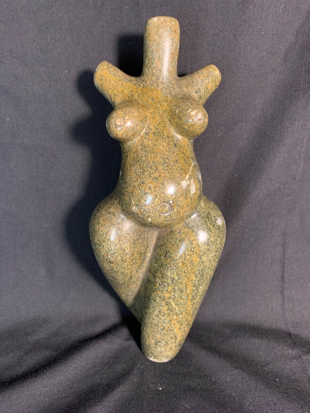 Zimbabwe Shona Serpentine Stone Sculpture African Art Woman Nude