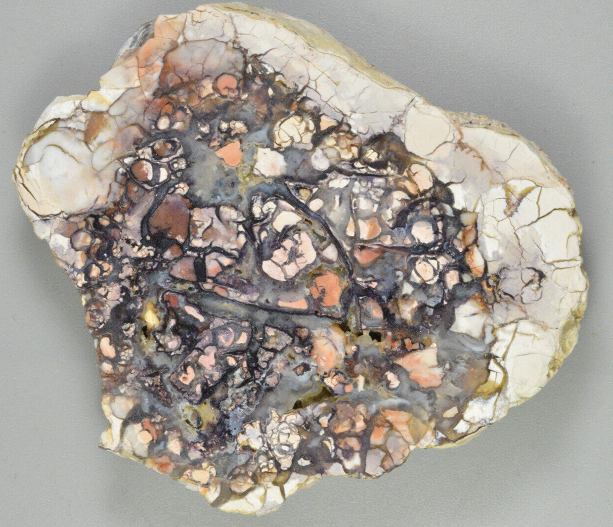 TIffany Stone, Polished,  (Opalized Fluorite) Spor Mountain,Utah, 3.6x2.9x0.6\