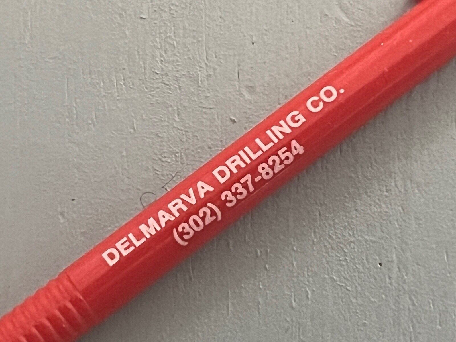 Vintage Advertising Pencil Bridgeville Delaware Delmarva Drilling Company
