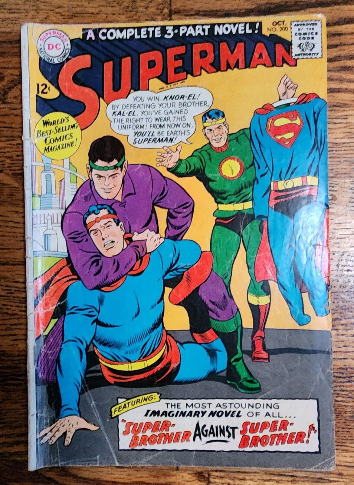 DC Comics-Superman-Oct 1967-No 200-Super Brother Against Super Brother