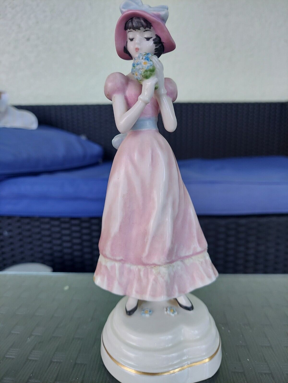Goebel Huldah Figurine 701 Woman Lady With Bouquet- Made in 1959 -rare find