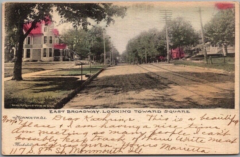 1907 MONMOUTH, Illinois Postcard \