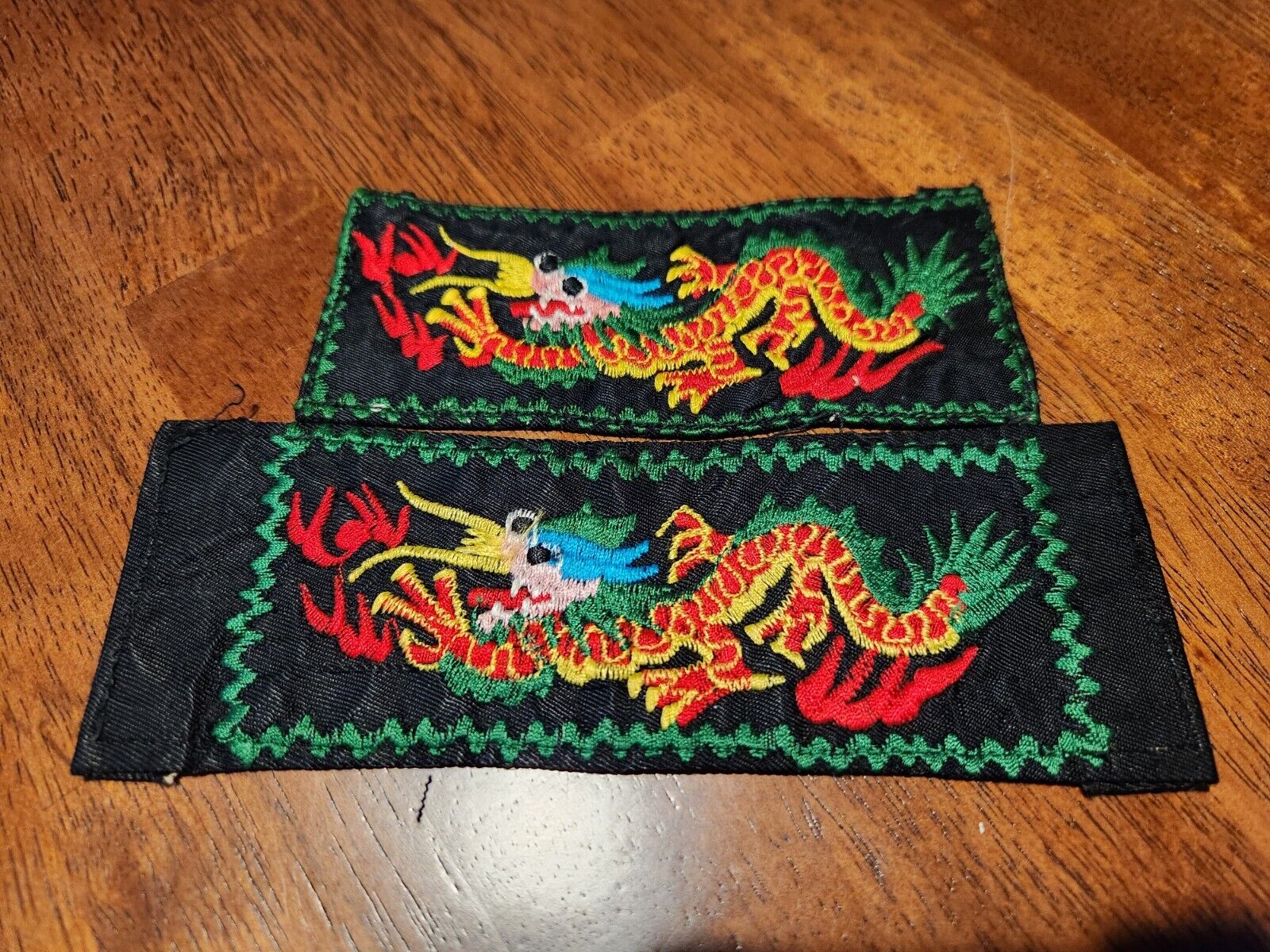 Vintage US Navy Dragon Liberty Cuffs With Green Border