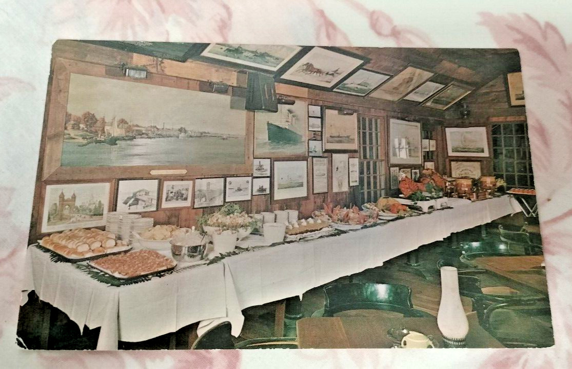 Buffet Served Griswold Inn Essex CT VTG Postcard