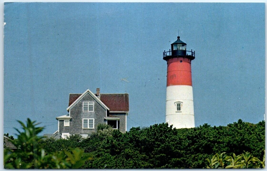 Postcard - Nauset Light at Eastham, Cape Cod - Eastham, Massachusetts