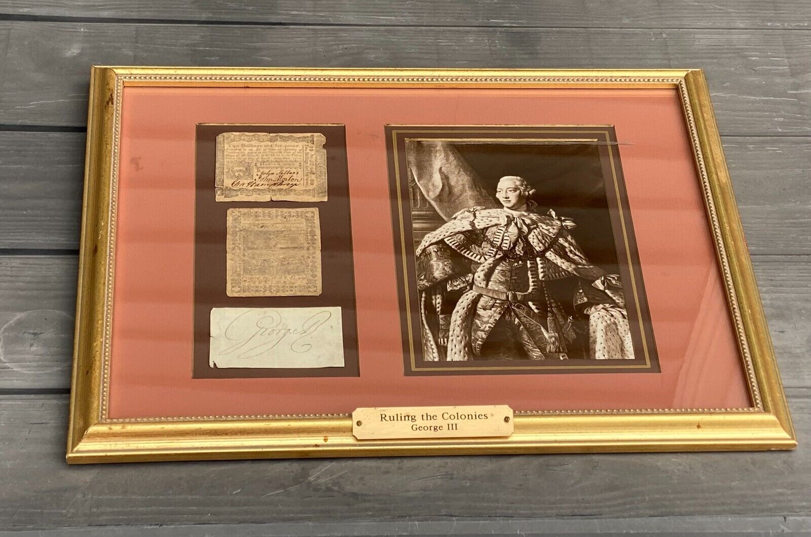 BEAUTIFULLY FRAMED: PA Colonial Currency Signed JOHN MORTON w/ Sig.  GEORGE III