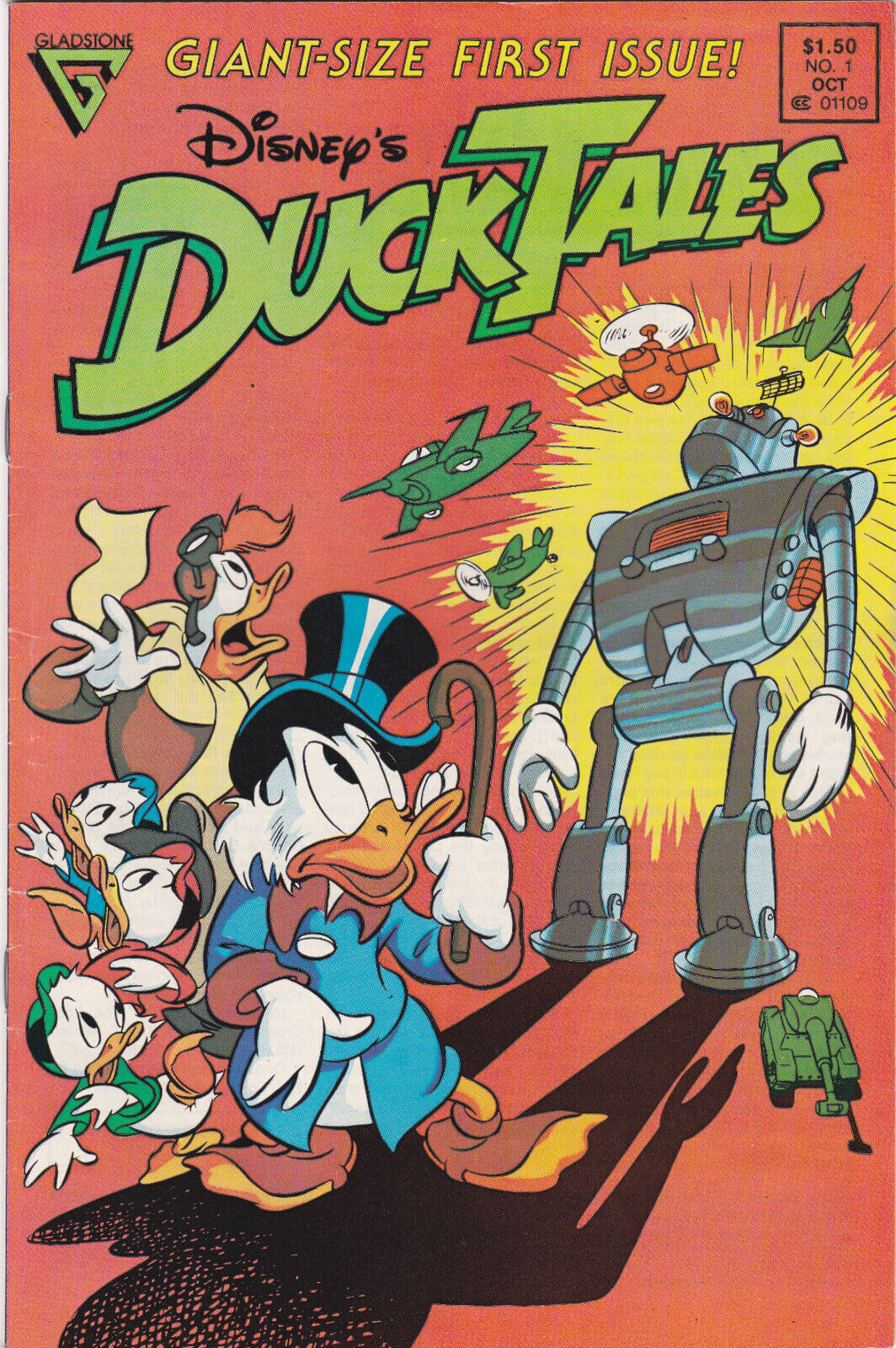 Disney\'s DUCK TALES #1 Giant Size Gladstone Comic Book,FN+