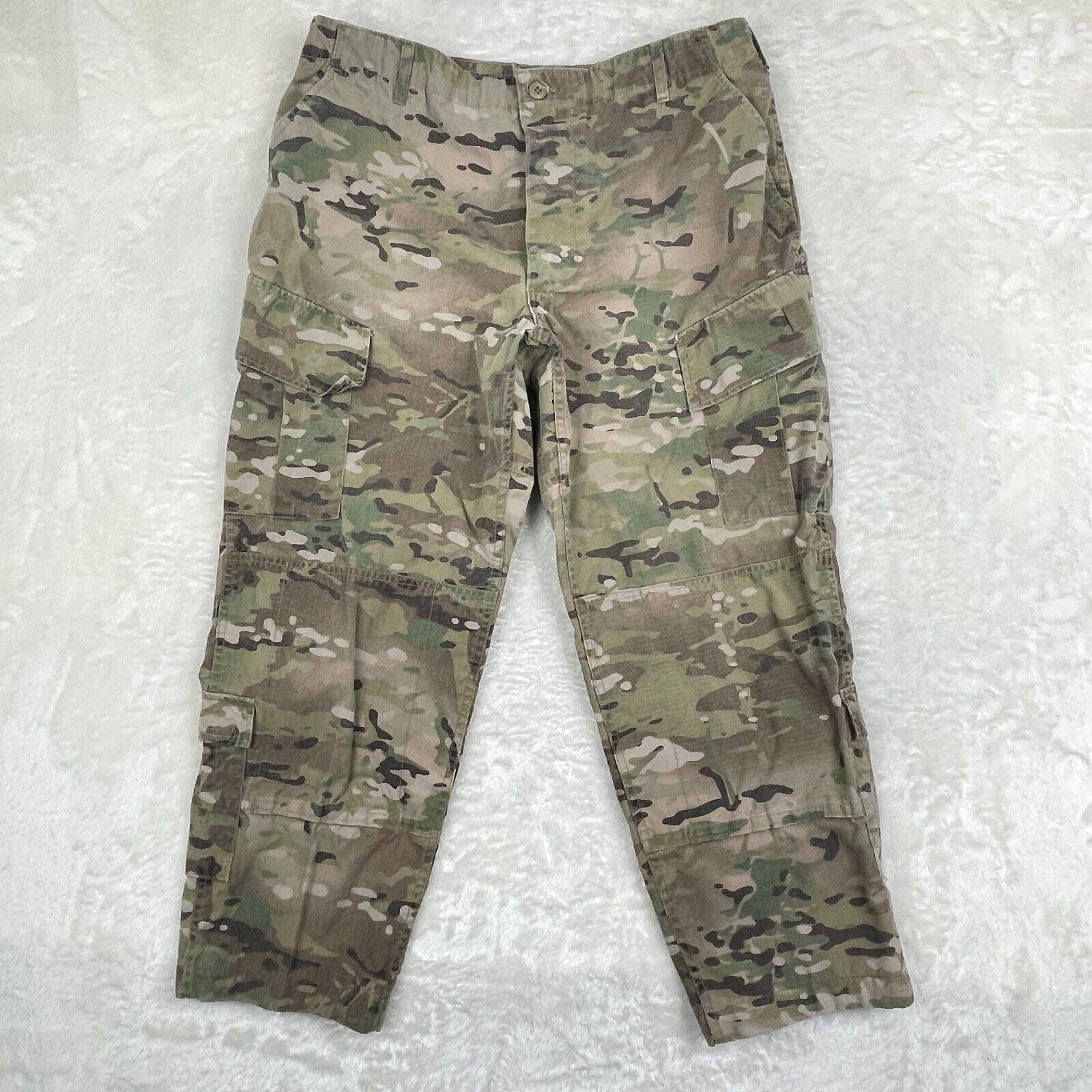 Army Combat Uniform Pants FR Trouser MULTICAM Mens Large 38x28 Camouflage Camo
