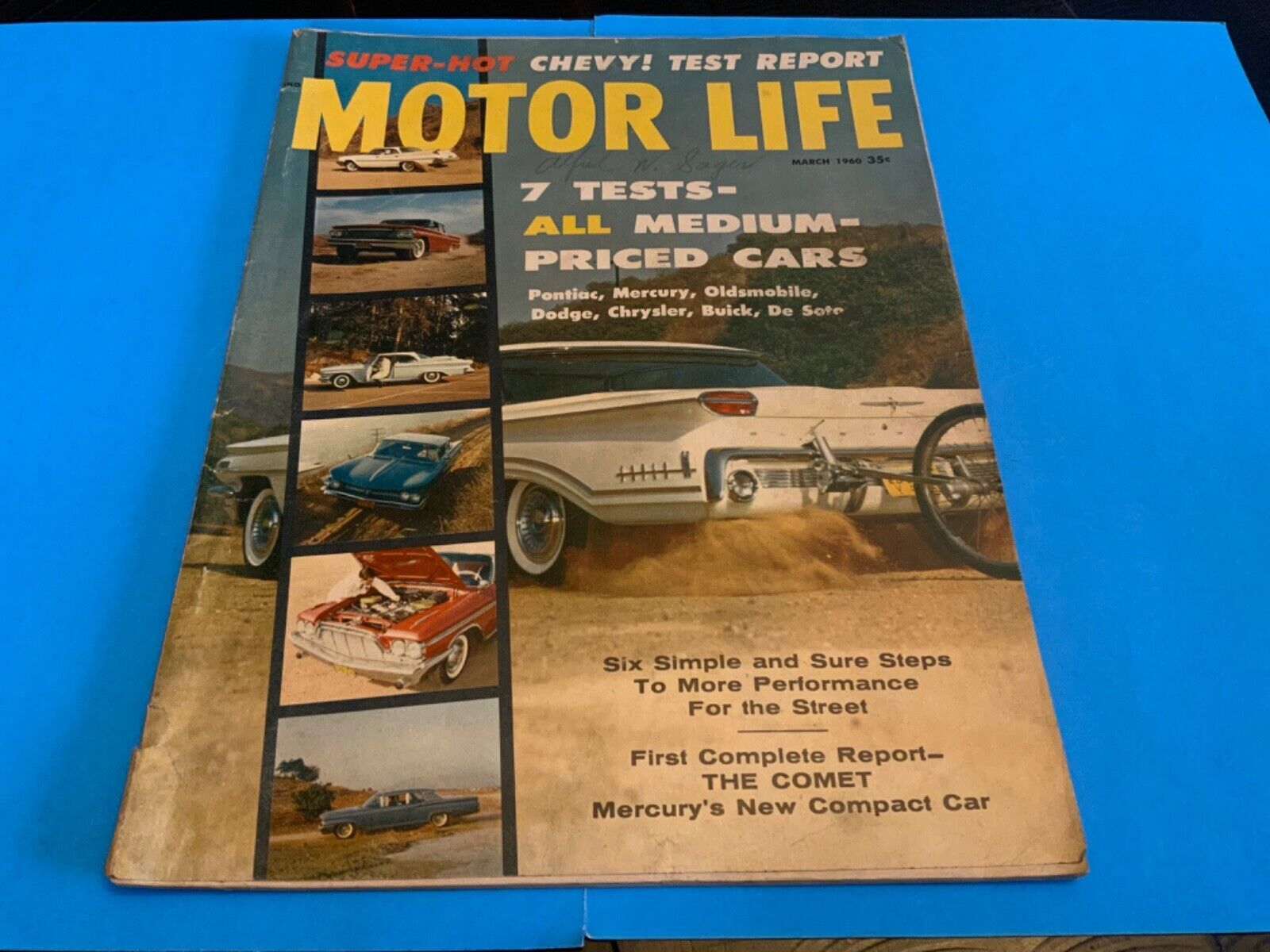 1960 MOTOR LIFE MAGAZINE ~ Pontiac, Mercury, Oldsmobile, Dodge,ETc..82 Pages Vtg