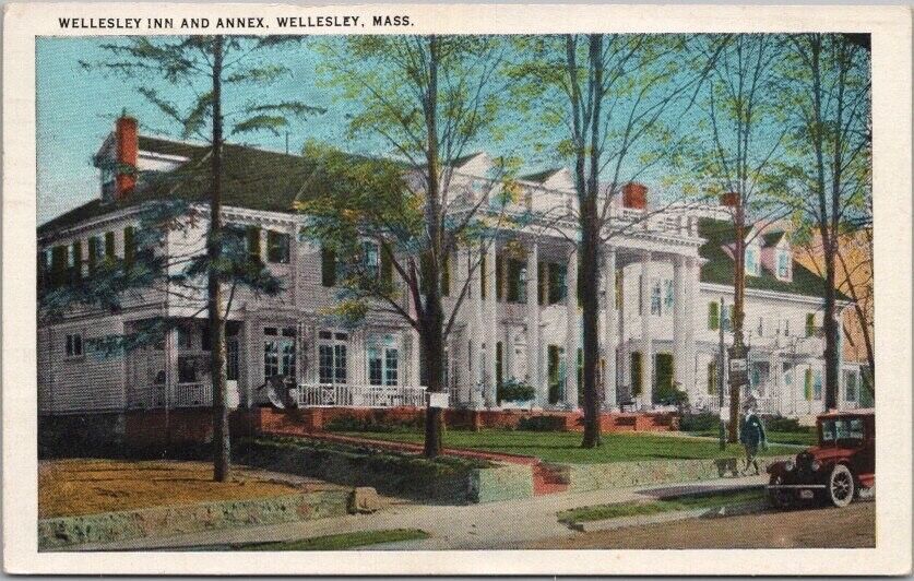 1933 WELLESLEY, Massachusetts Postcard \