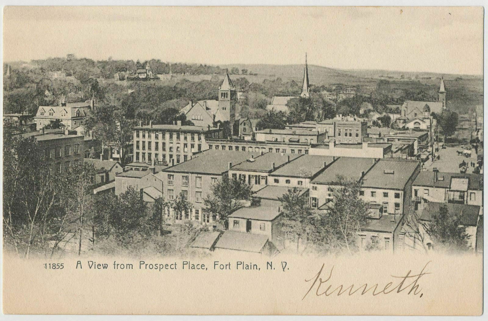 Birdseye View from Prospect Place, Fort Plain, New York 1906