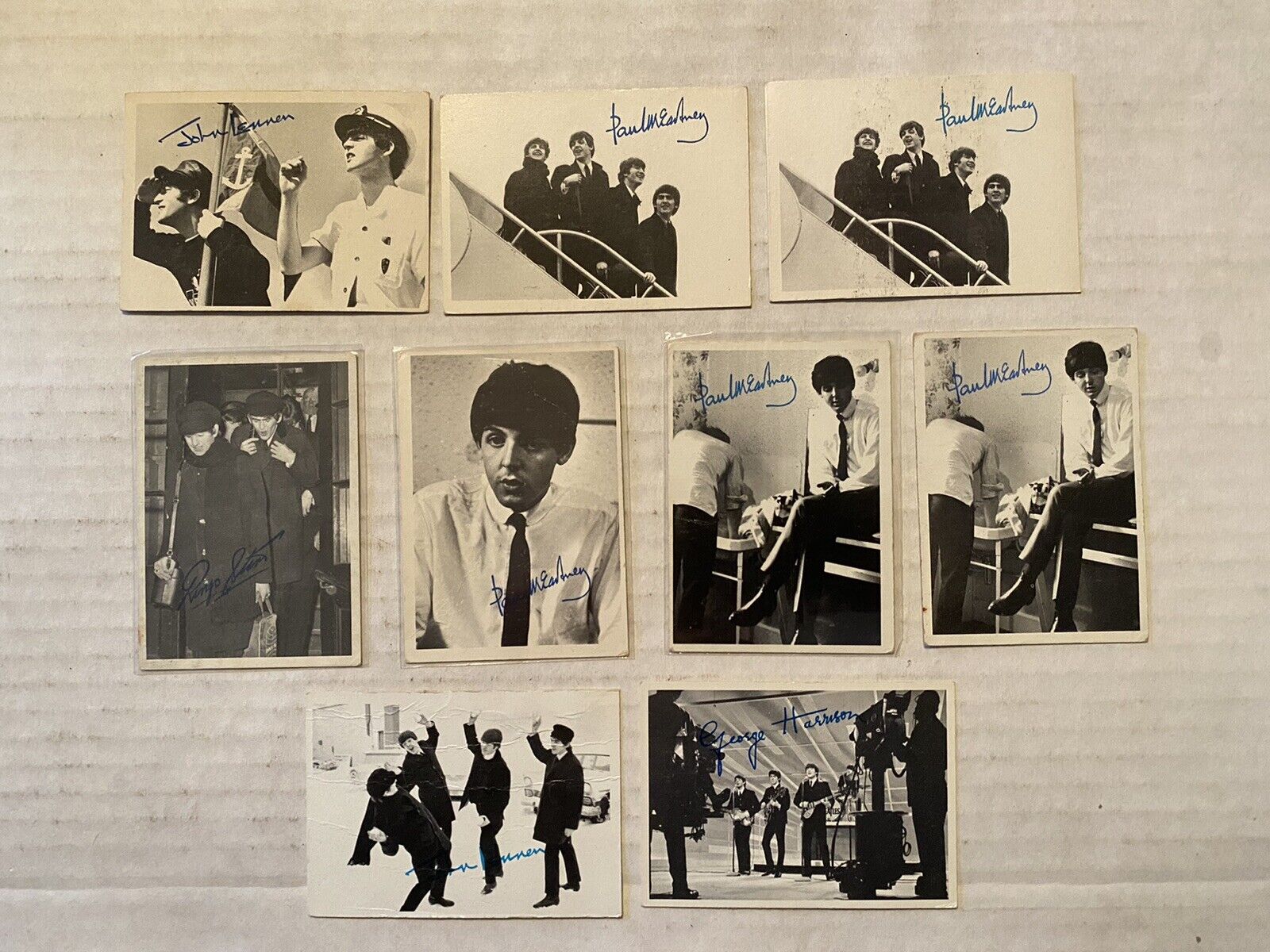 1964 Topps Beatles Cards (2 nd series) Lot (9)