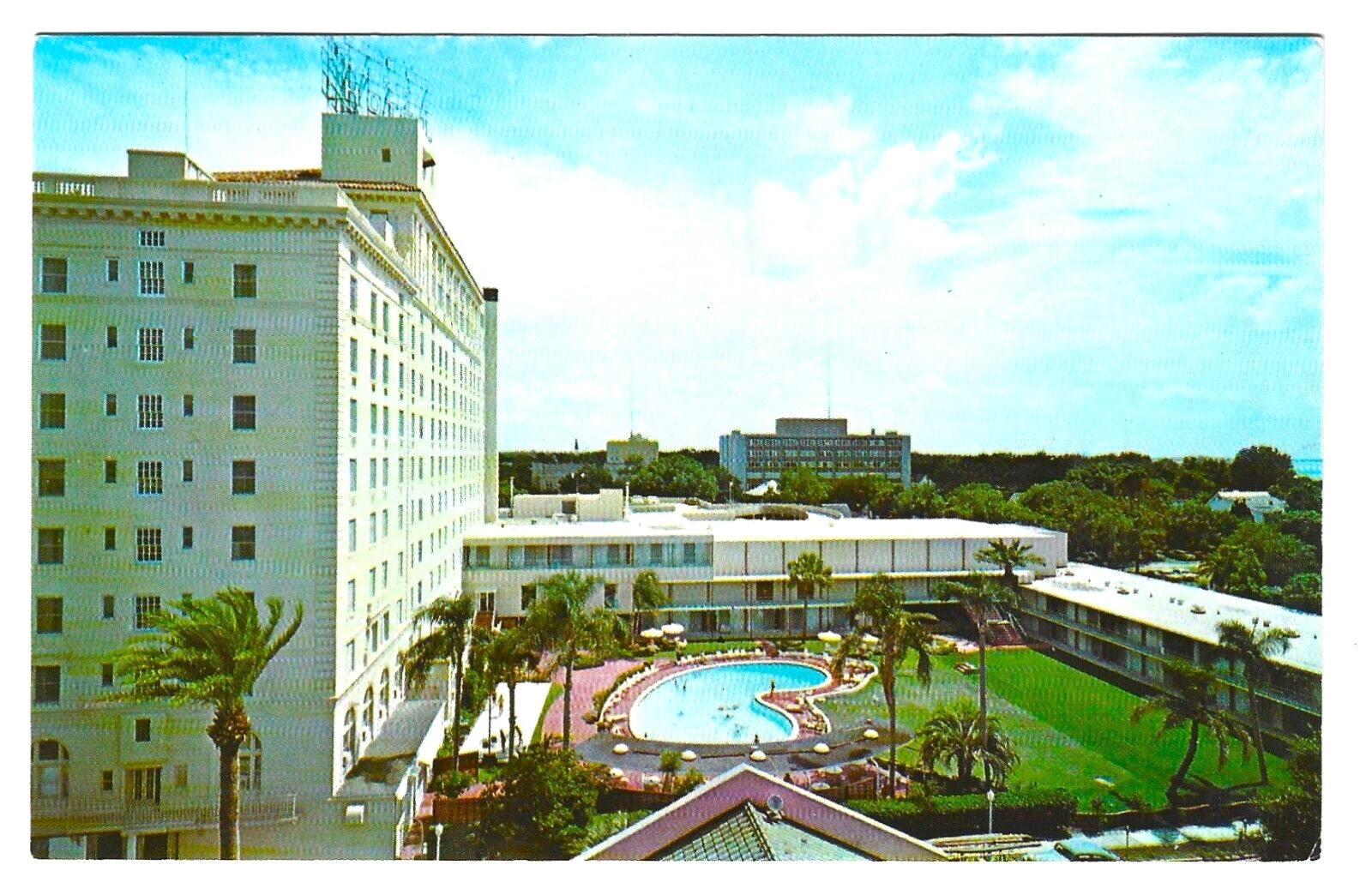 JACK TAR HOTEL, CLEARWATER, FLA. – Venetian Swimming Pool - ©1968 Postcard