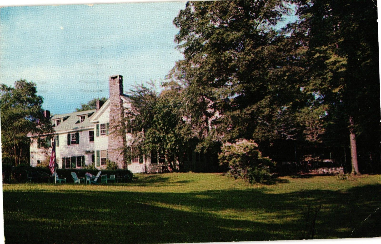 Wendover Farms Wappingers Falls NY Chrome Postcard Posted 1954